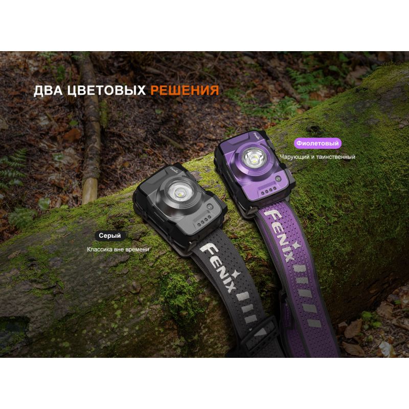 Фонарь Fenix налобный HL12R V2.0 серый 500 люмен