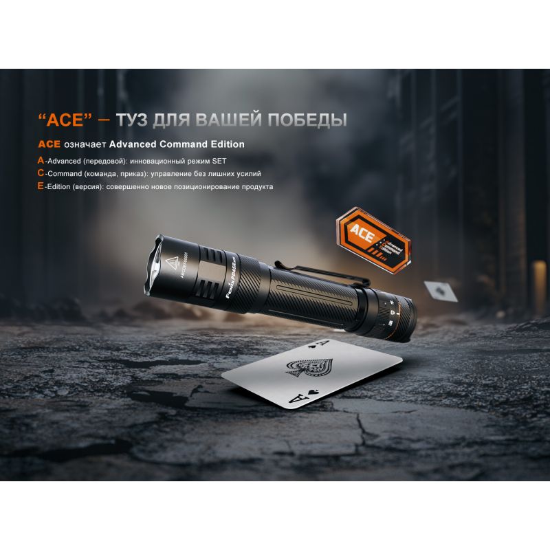 Фонарь Fenix тактический PD45R ACE 3200 люмен