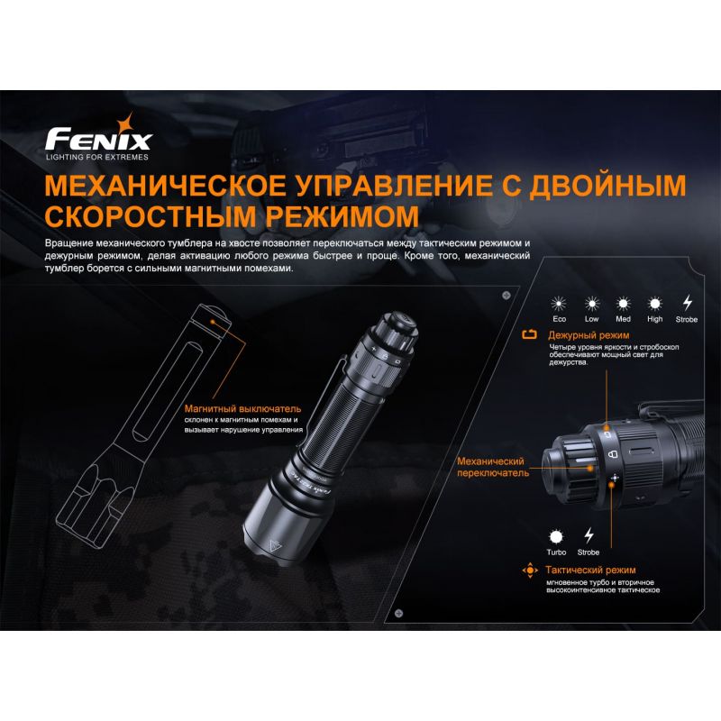Фонарь Fenix тактический TK22TAC 2800 люмен