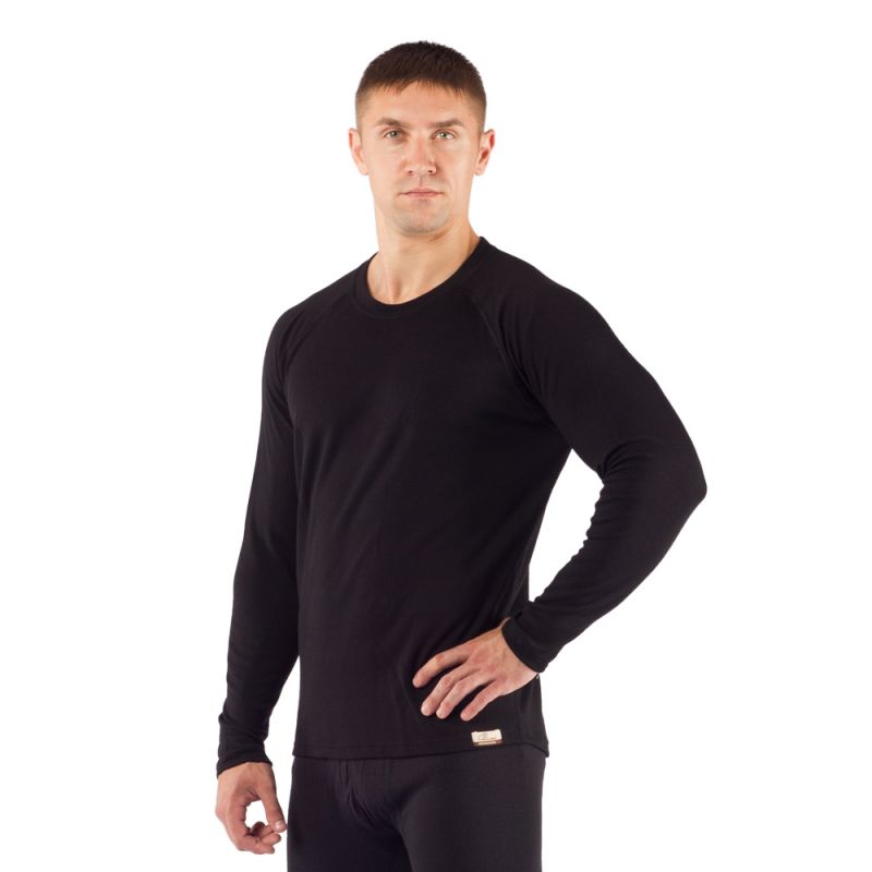 Футболка мужская Rosta/ дл. рукав/ шерсть 220/ черный / XXL, Rosta9090XXL