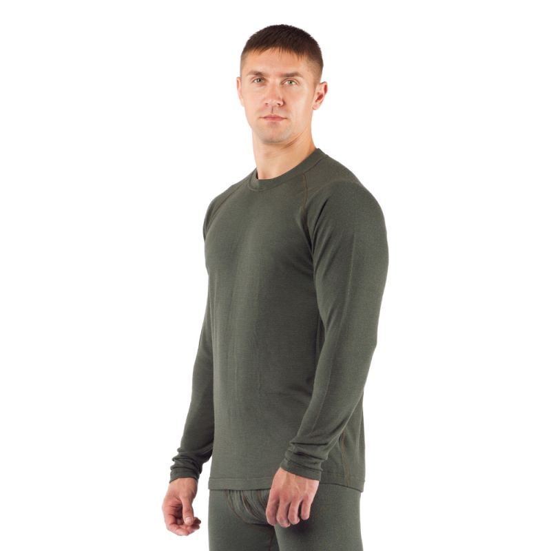 Футболка мужская Rosta/ дл. рукав/ шерсть 220/ зеленый / M (Rosta6262M)