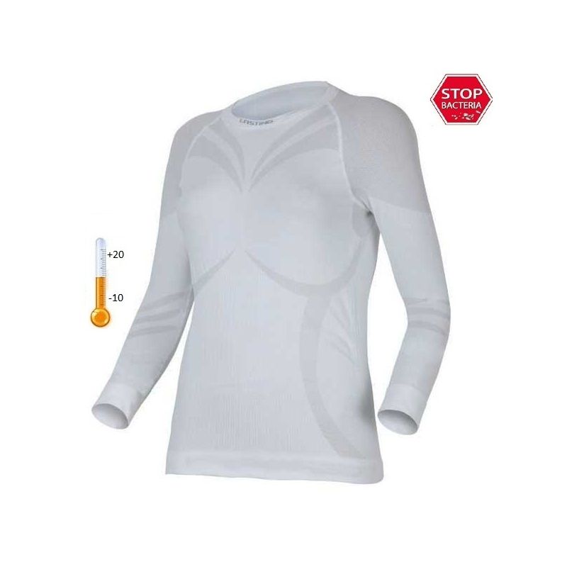 Футболка женская Atala/ дл. рукав/ синтетика/ белый/ L-XL, Atala0101LXL
