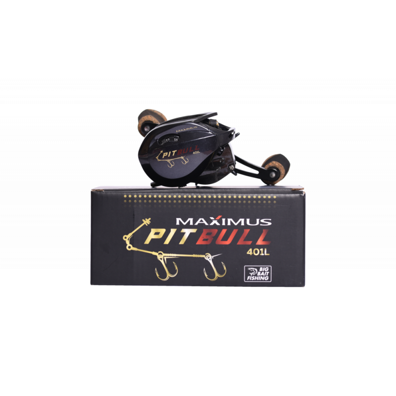 Катушка мультипликаторная Maximus PITBULL BBF 401L (лев. рука)