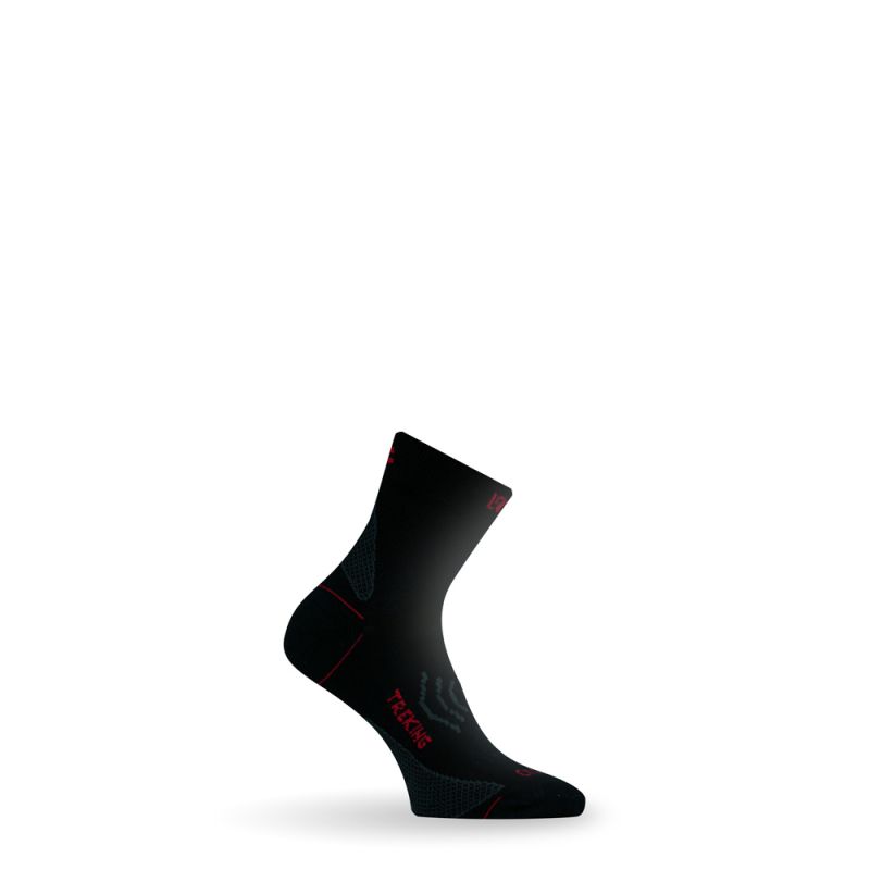 Носки Lasting TNW 983 wool+nylon черный с серыми вставками, размер L (42-45)