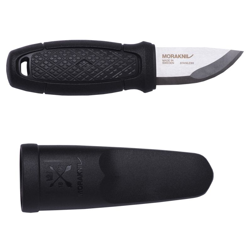 Нож Morakniv Eldris, нержавеющая сталь, цвет красный, с ножнами, 13517