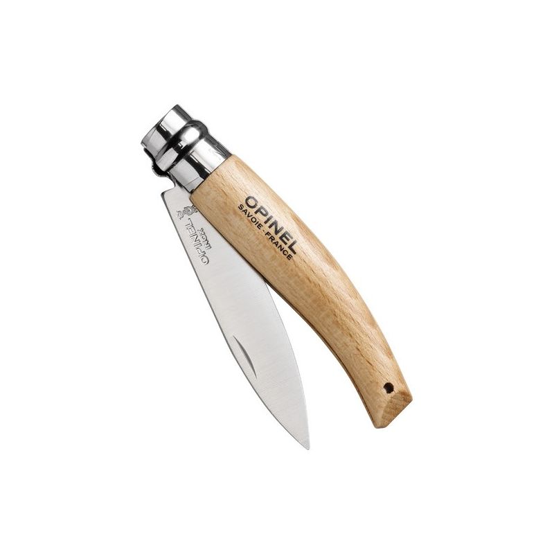 Нож Opinel №8 садовый, нержавеющая сталь, коробка, 133080