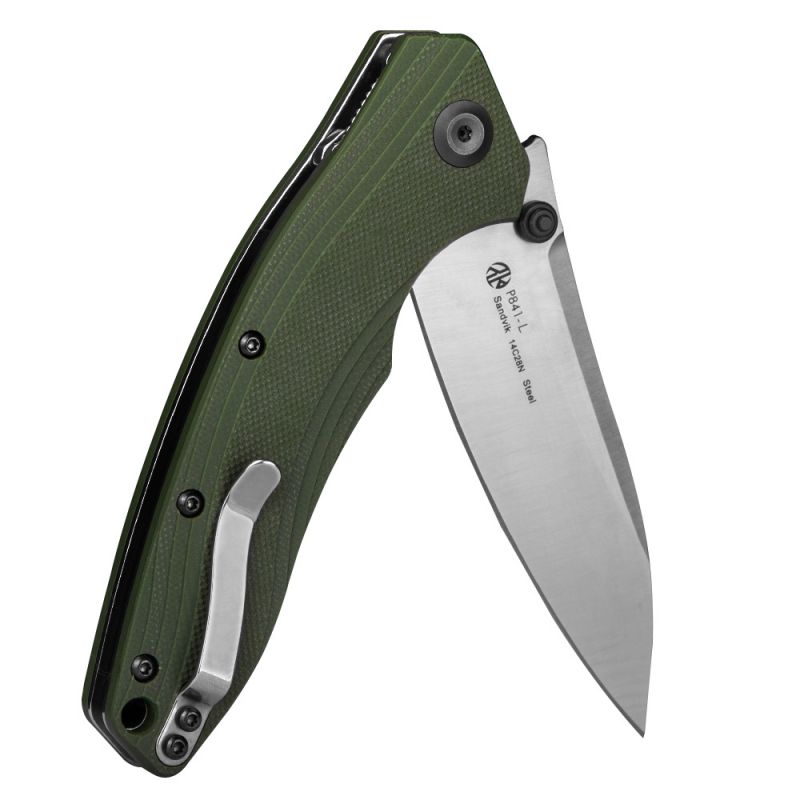 Нож складной Ruike P841-L черый/зеленый