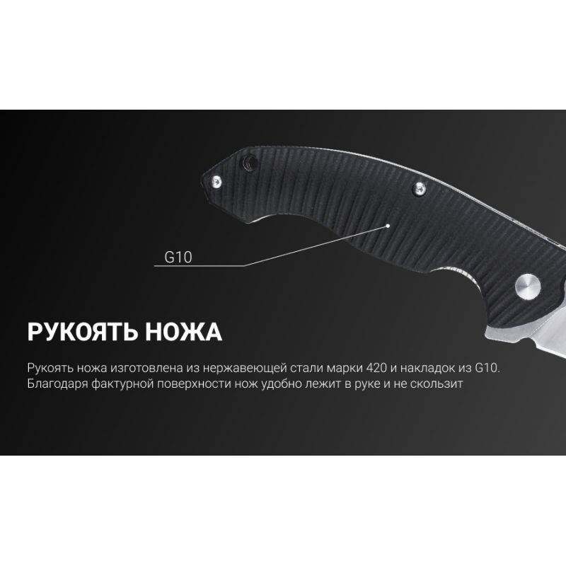 Нож складной Ruike P851-B черный