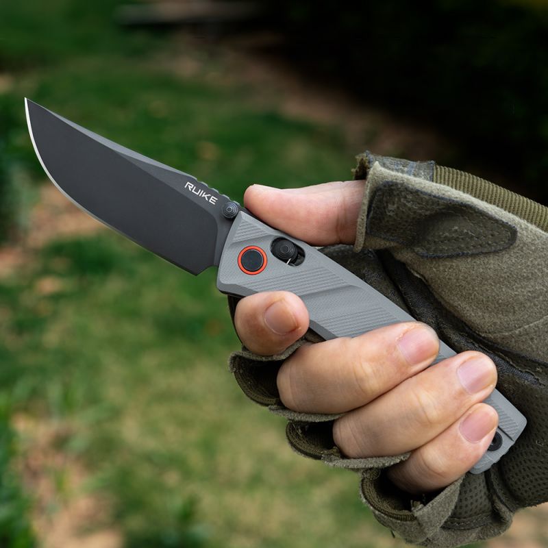 Нож складной Ruike P856-K серый