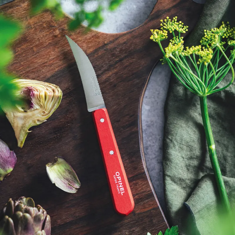 Нож столовый Opinel №114, деревянная рукоять, блистер, нержавеющая сталь, шалфейный
