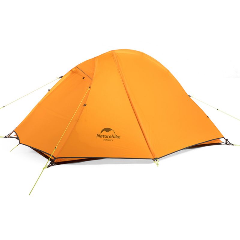 Палатка Naturehike NH18A095-D 20D одноместная сверхлегкая с ковриком оранжевый, 6975641886495