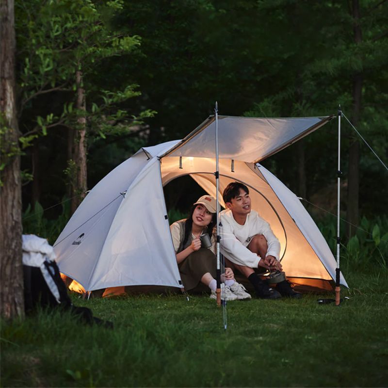 Палатка Naturehike CNK2300ZP024 Yunchuan-Pro Ultra-Light 4 Seasons трехместная белый