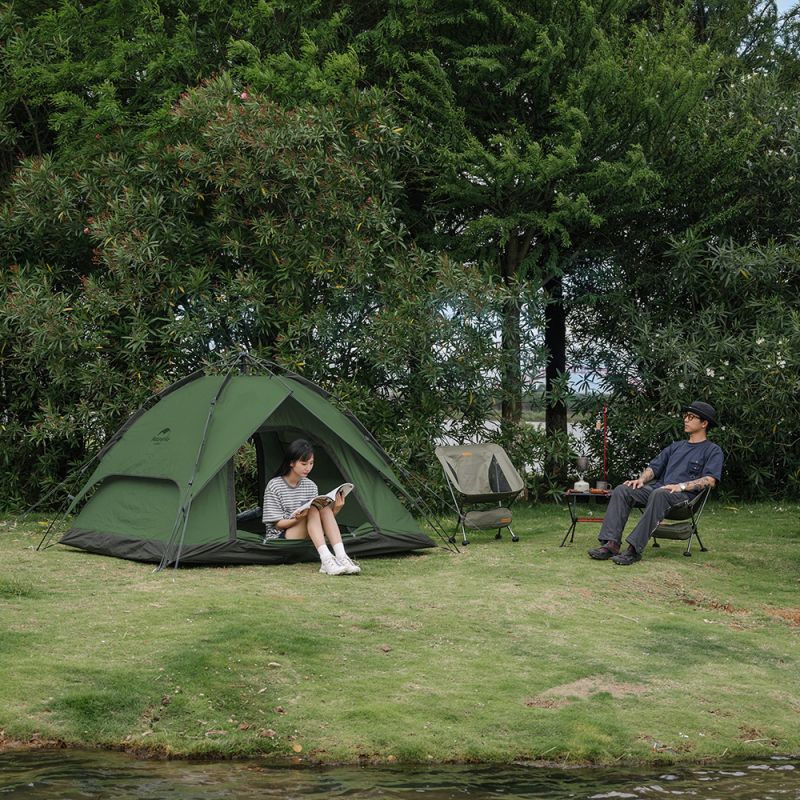 Палатка Naturehike автоматическая NH21ZP008, трехместная, зеленая, 6976023922336