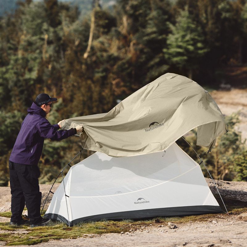 Палатка Naturehike Cloud up Pro CNK2350WS020 одноместная песочный