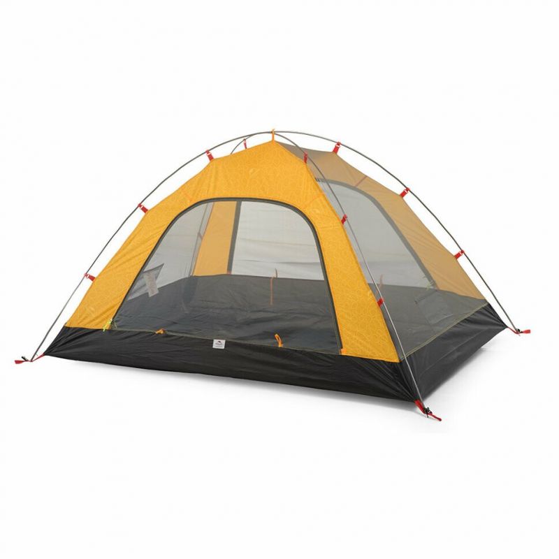 Палатка Naturehike P-Series NH18Z044-P 210T65D четырехместная, оранжевая, 6927595729694