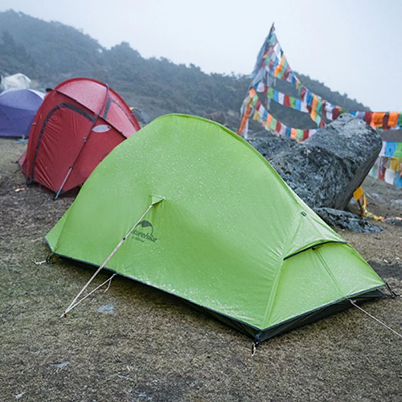 Палатка Naturehike Сloud Up CNK2450WS032 210T одноместная зелёная,6927595798614