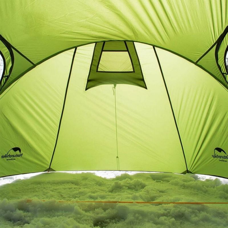 Палатка Naturehike NH17L001-L трехместная с ковриком, оранжевая, 6927595724729