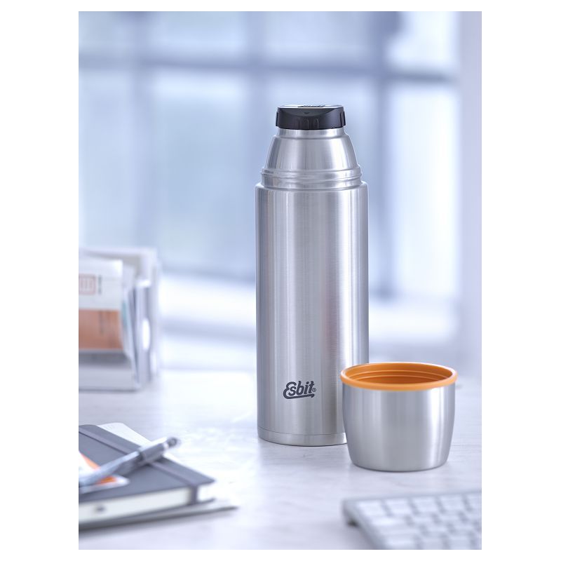 Термос Esbit ISO, новый дизайн, cтальной-оранжевый, 1 л, ISO1000ML