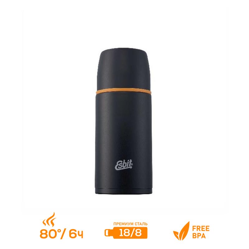Термос Esbit VF750ML, черно-оранжевый,