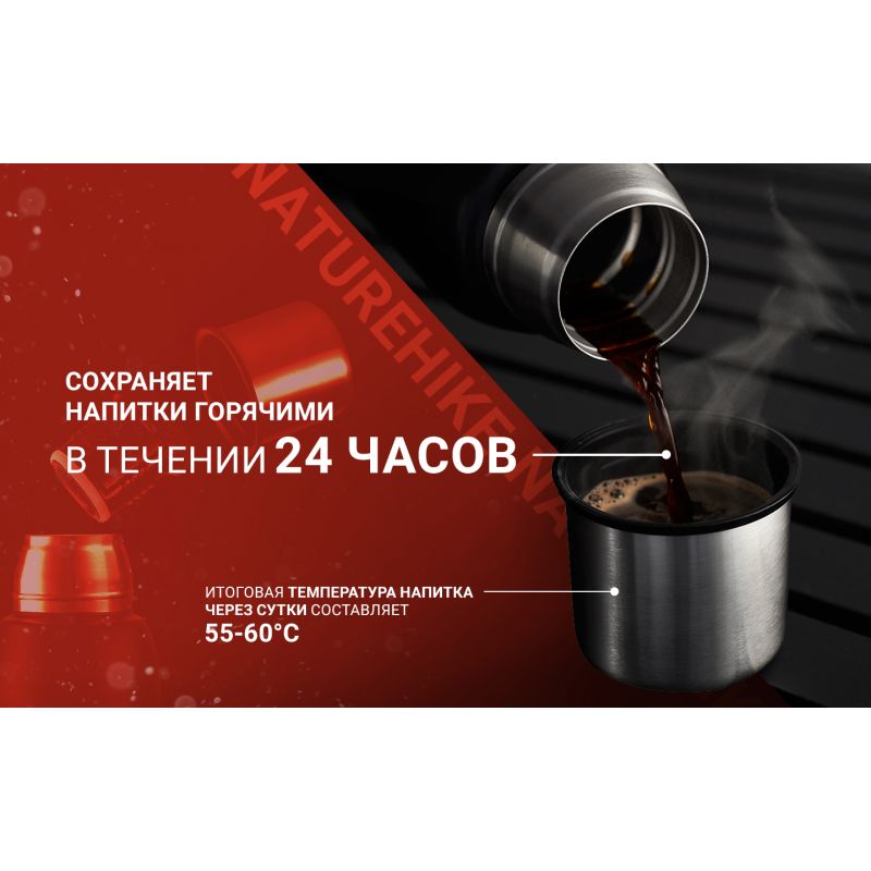 Термос Naturehike Q-9H NH19SJ010 1000ml черный, 6927595740248