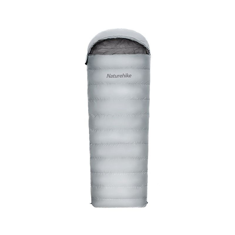 Спальный мешок Naturehike RM40 ультралёгкий Утиный пух серый L, 6927595707173